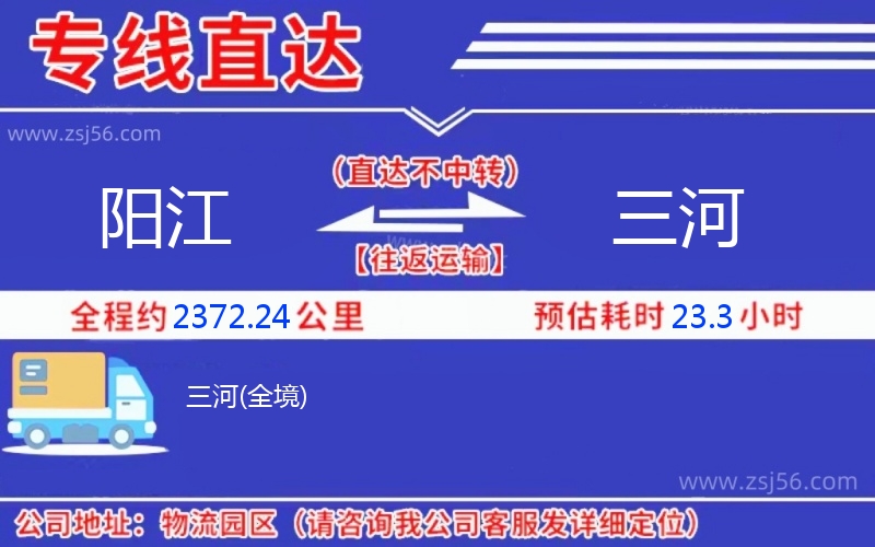 陽(yáng)江到三河物流公司